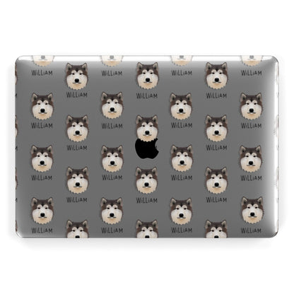 Alaskan Malamute Icon with Name Apple MacBook Case