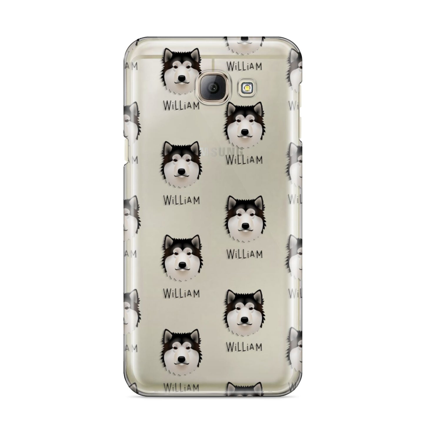 Alaskan Malamute Icon with Name Samsung Galaxy A8 2016 Case