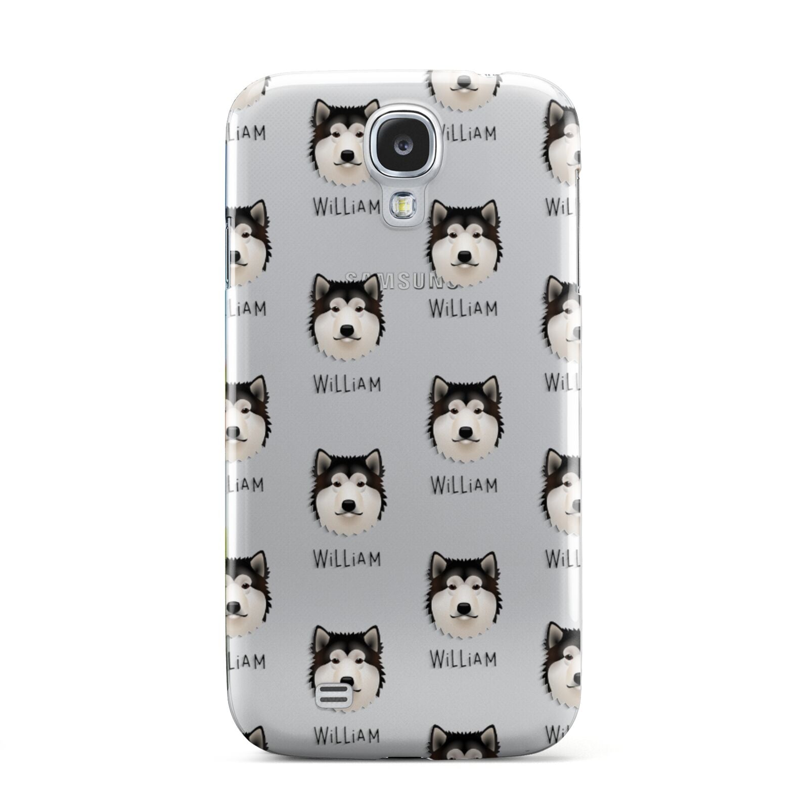 Alaskan Malamute Icon with Name Samsung Galaxy S4 Case