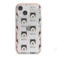 Alaskan Malamute Icon with Name iPhone 13 Mini TPU Impact Case with Pink Edges