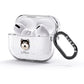 Alaskan Malamute Personalised AirPods Glitter Case 3rd Gen Side Image