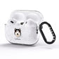 Alaskan Malamute Personalised AirPods Pro Glitter Case Side Image