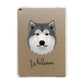 Alaskan Malamute Personalised Apple iPad Gold Case