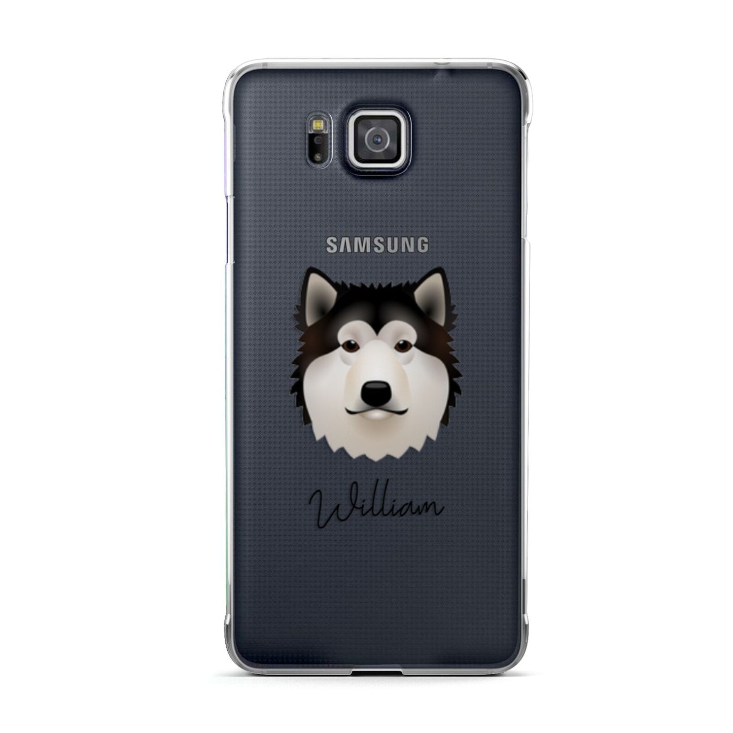 Alaskan Malamute Personalised Samsung Galaxy Alpha Case