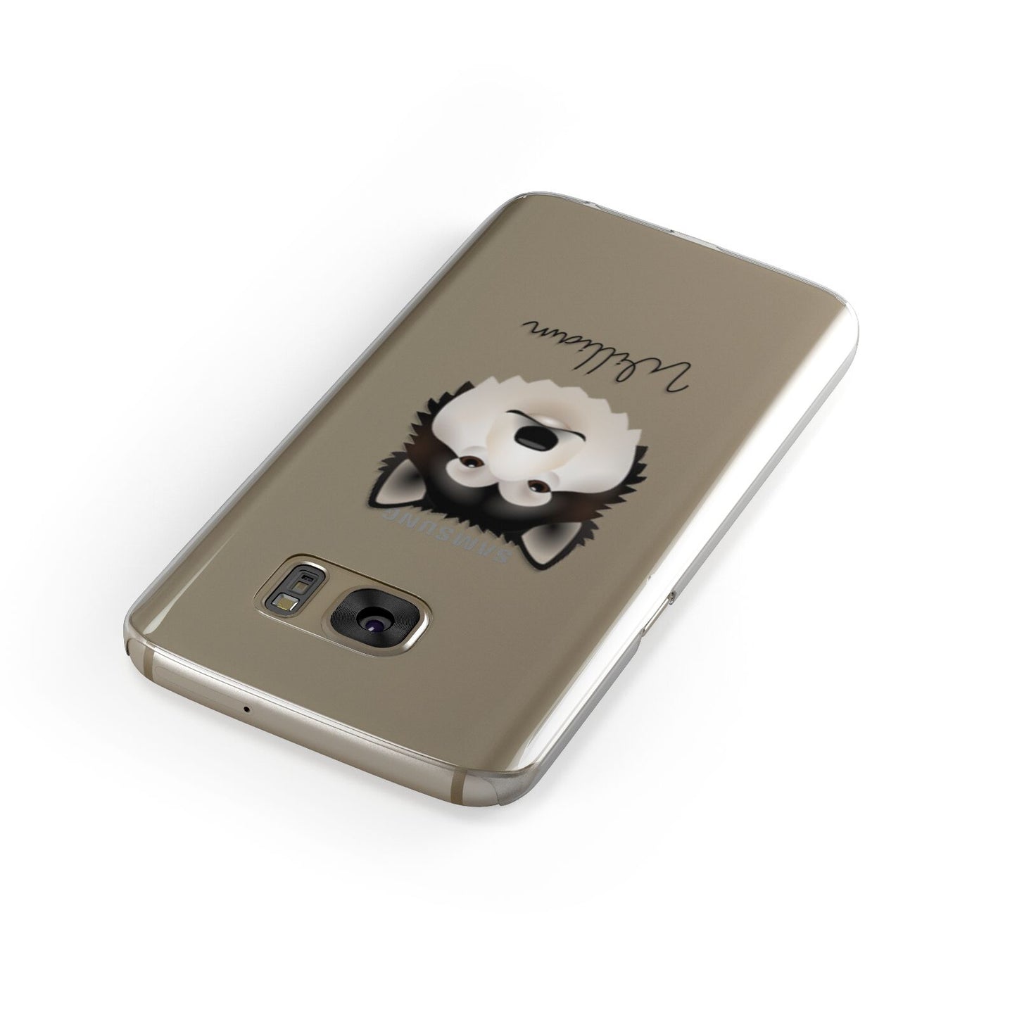 Alaskan Malamute Personalised Samsung Galaxy Case Front Close Up