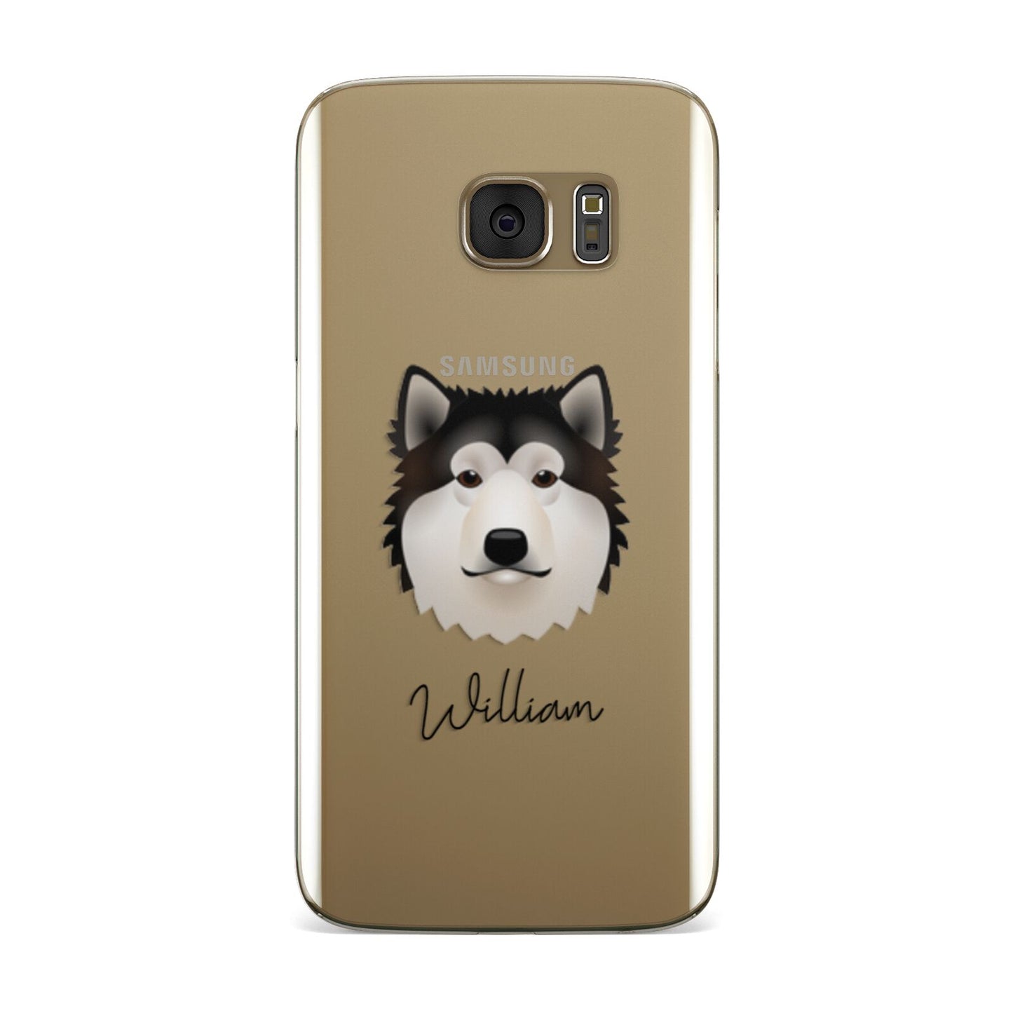 Alaskan Malamute Personalised Samsung Galaxy Case