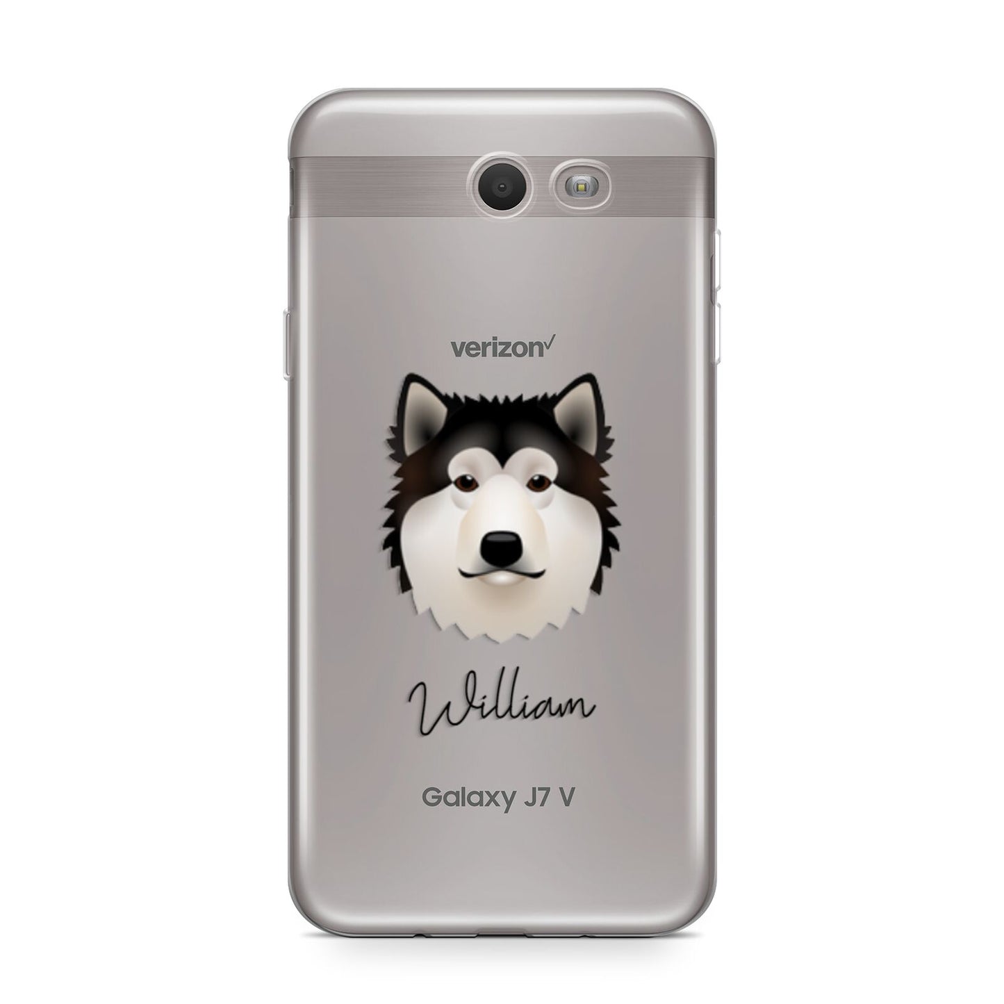 Alaskan Malamute Personalised Samsung Galaxy J7 2017 Case