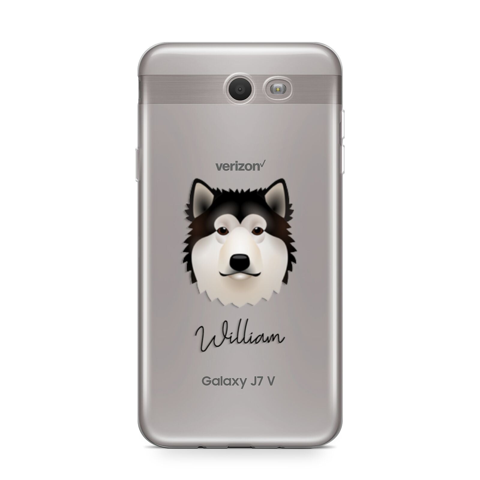 Alaskan Malamute Personalised Samsung Galaxy J7 2017 Case