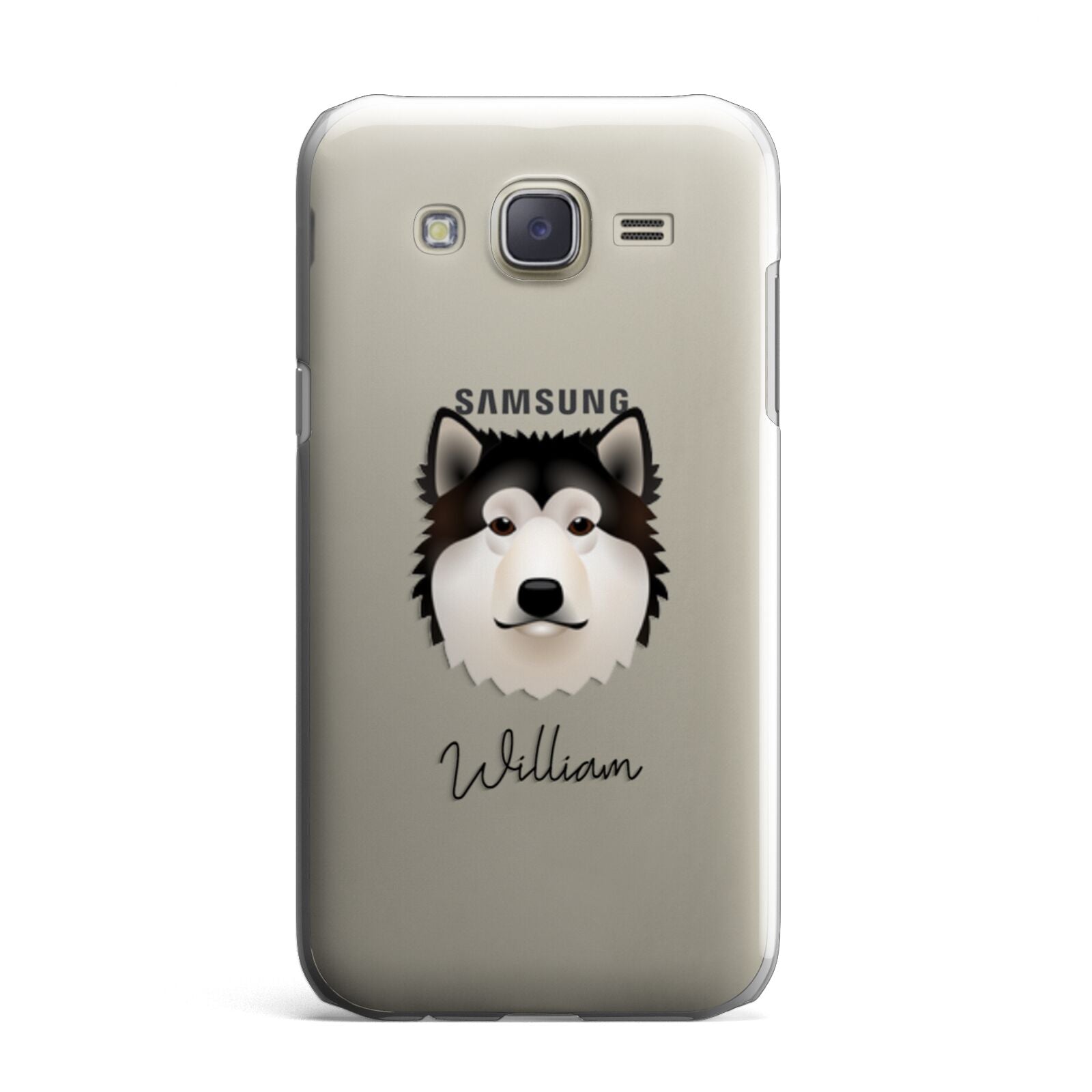 Alaskan Malamute Personalised Samsung Galaxy J7 Case