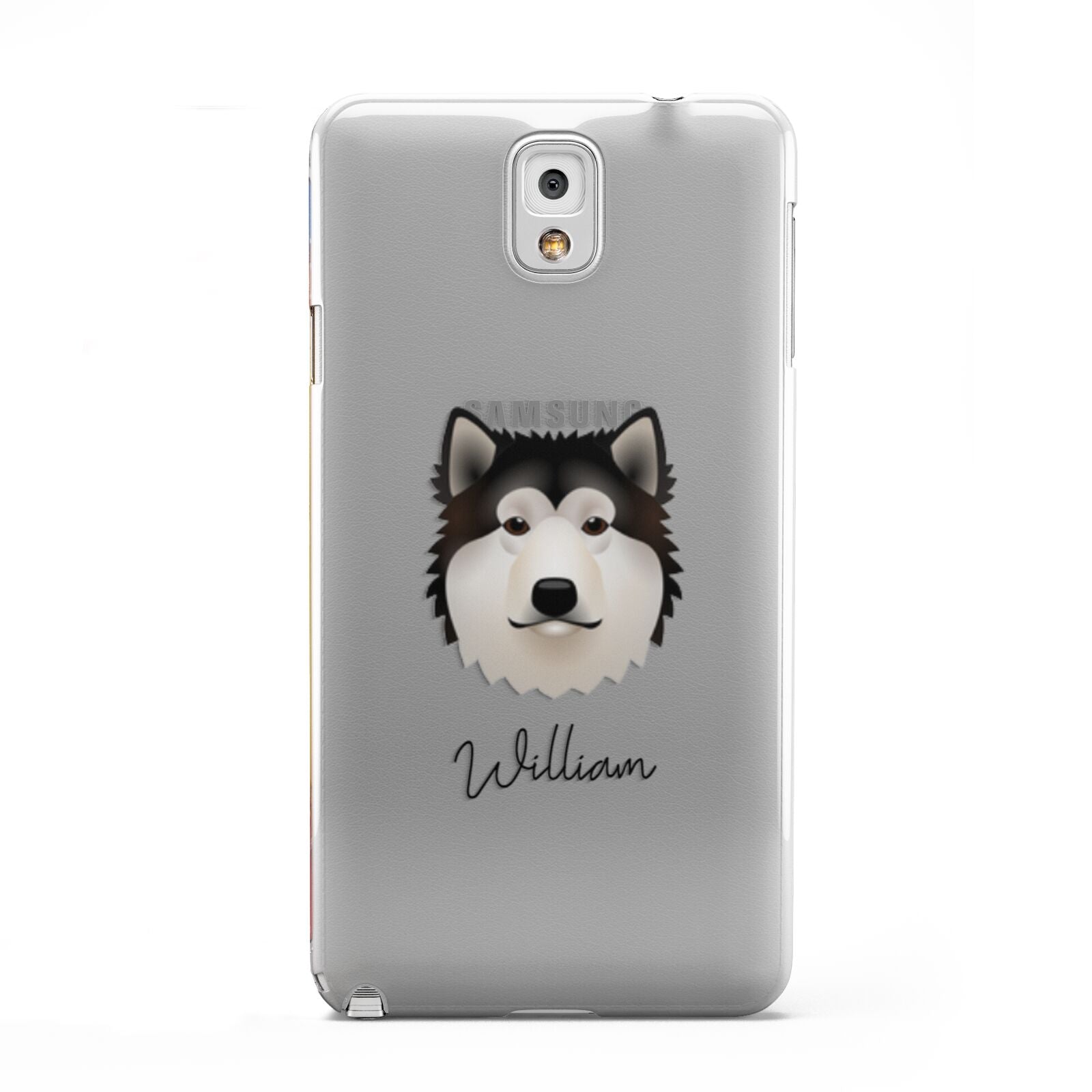 Alaskan Malamute Personalised Samsung Galaxy Note 3 Case