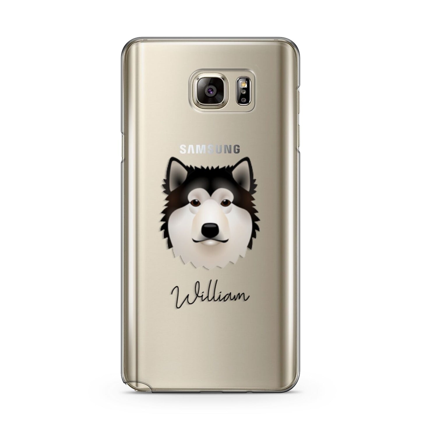 Alaskan Malamute Personalised Samsung Galaxy Note 5 Case