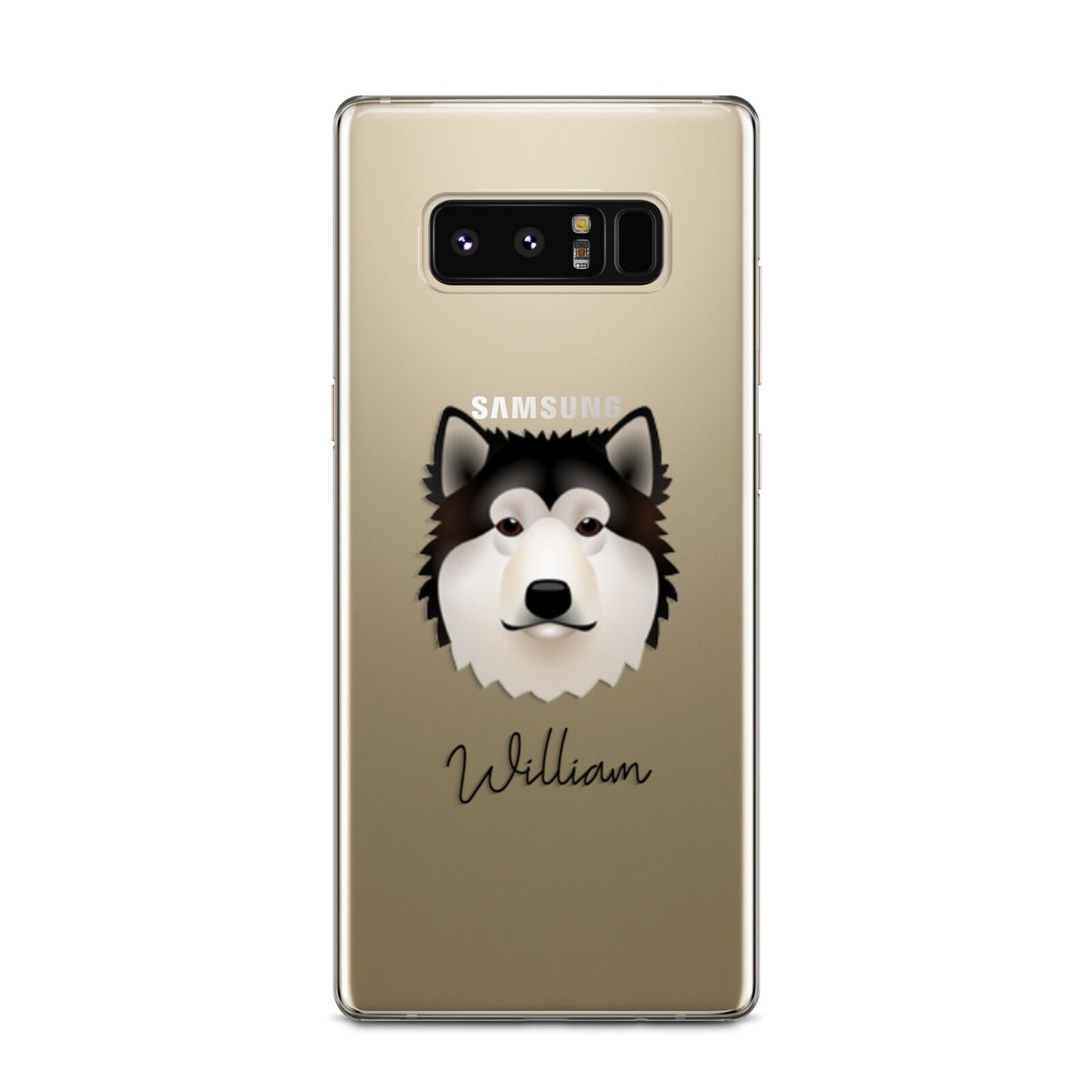 Alaskan Malamute Personalised Samsung Galaxy Note 8 Case