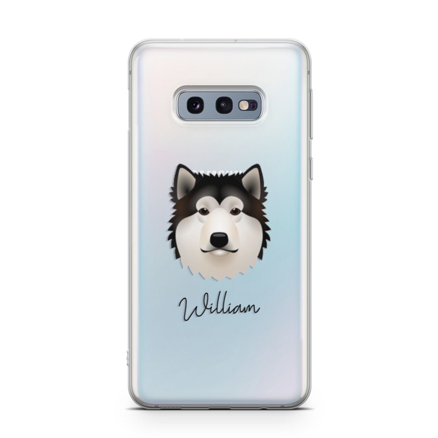 Alaskan Malamute Personalised Samsung Galaxy S10E Case