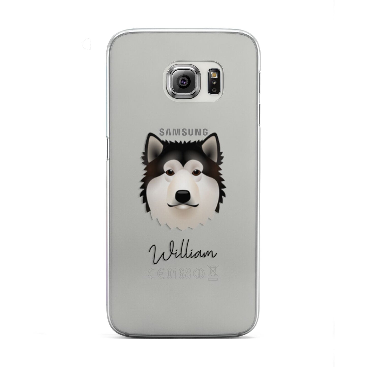 Alaskan Malamute Personalised Samsung Galaxy S6 Edge Case