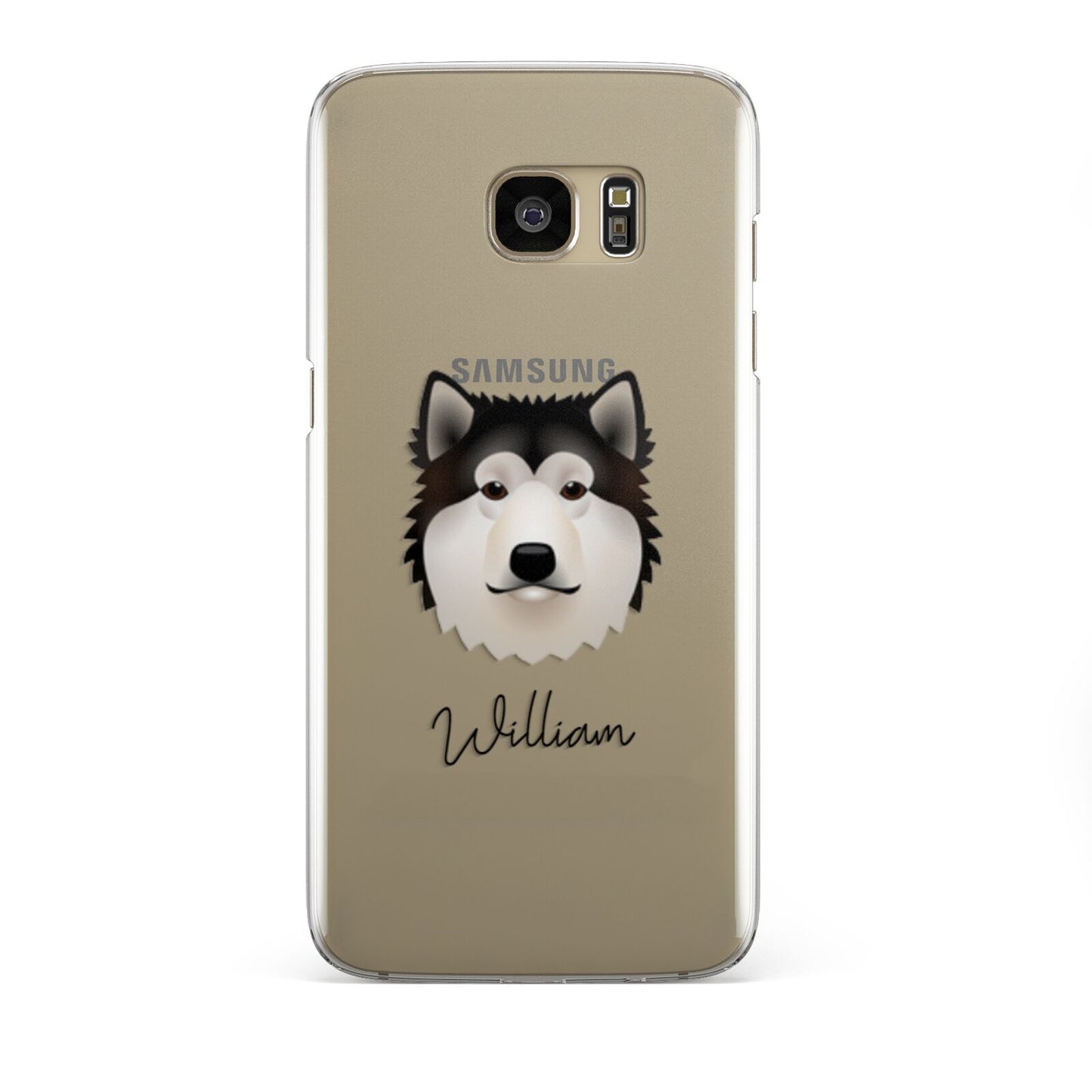 Alaskan Malamute Personalised Samsung Galaxy S7 Edge Case
