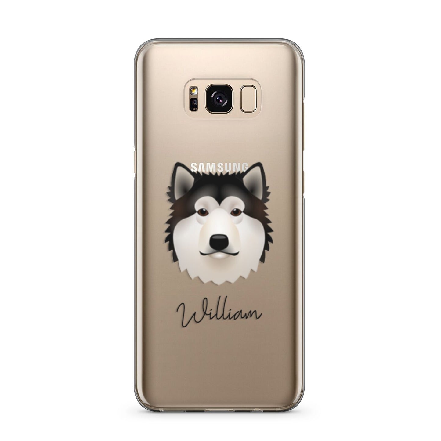Alaskan Malamute Personalised Samsung Galaxy S8 Plus Case
