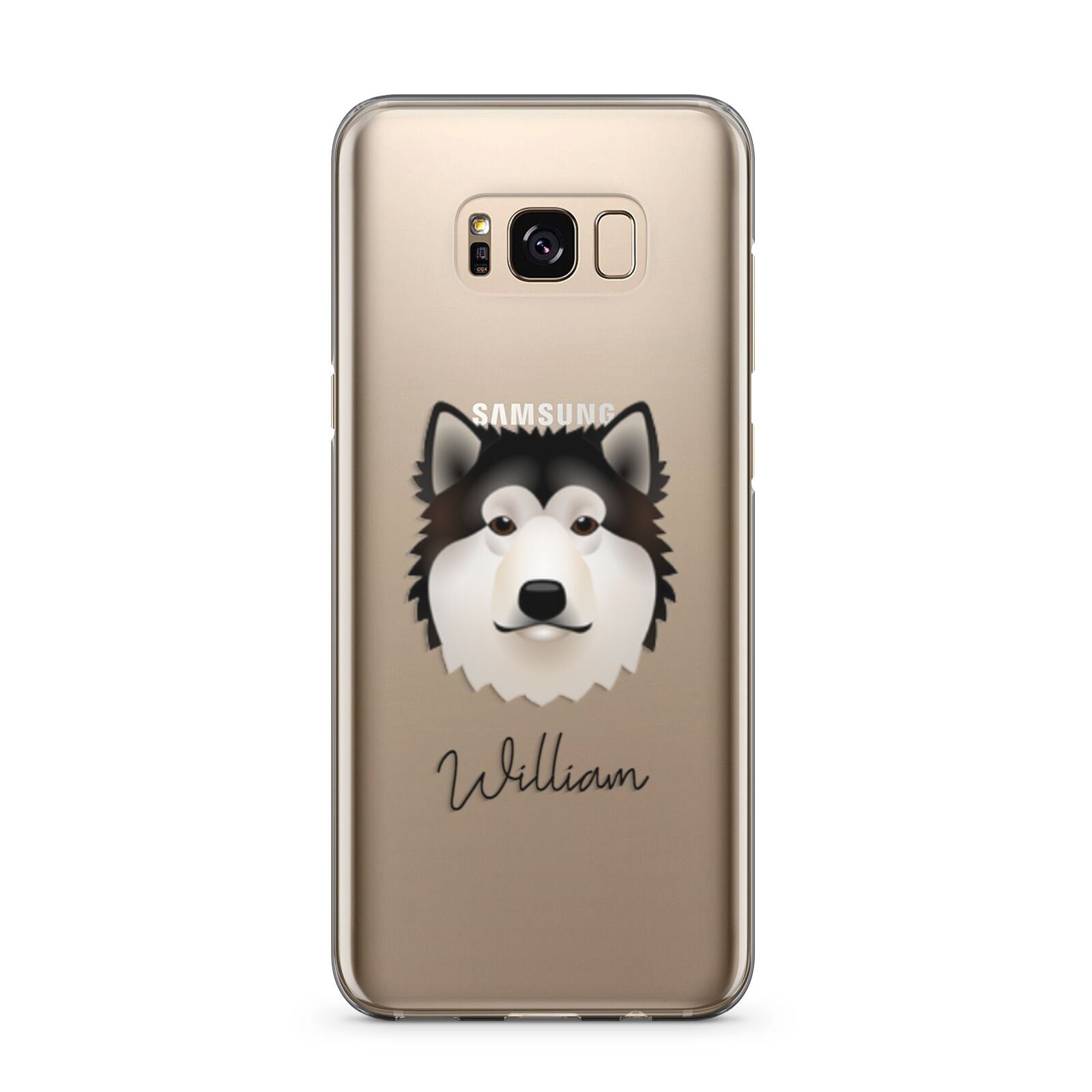 Alaskan Malamute Personalised Samsung Galaxy S8 Plus Case