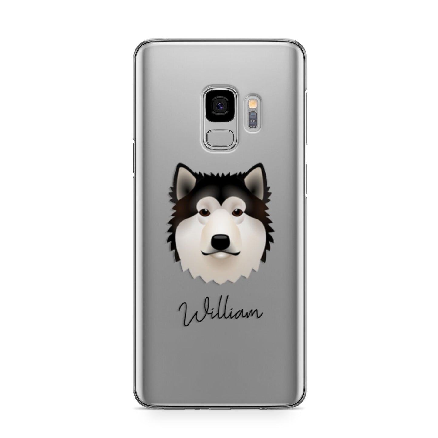 Alaskan Malamute Personalised Samsung Galaxy S9 Case