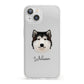 Alaskan Malamute Personalised iPhone 13 Clear Bumper Case