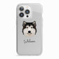 Alaskan Malamute Personalised iPhone 13 Pro TPU Impact Case with White Edges