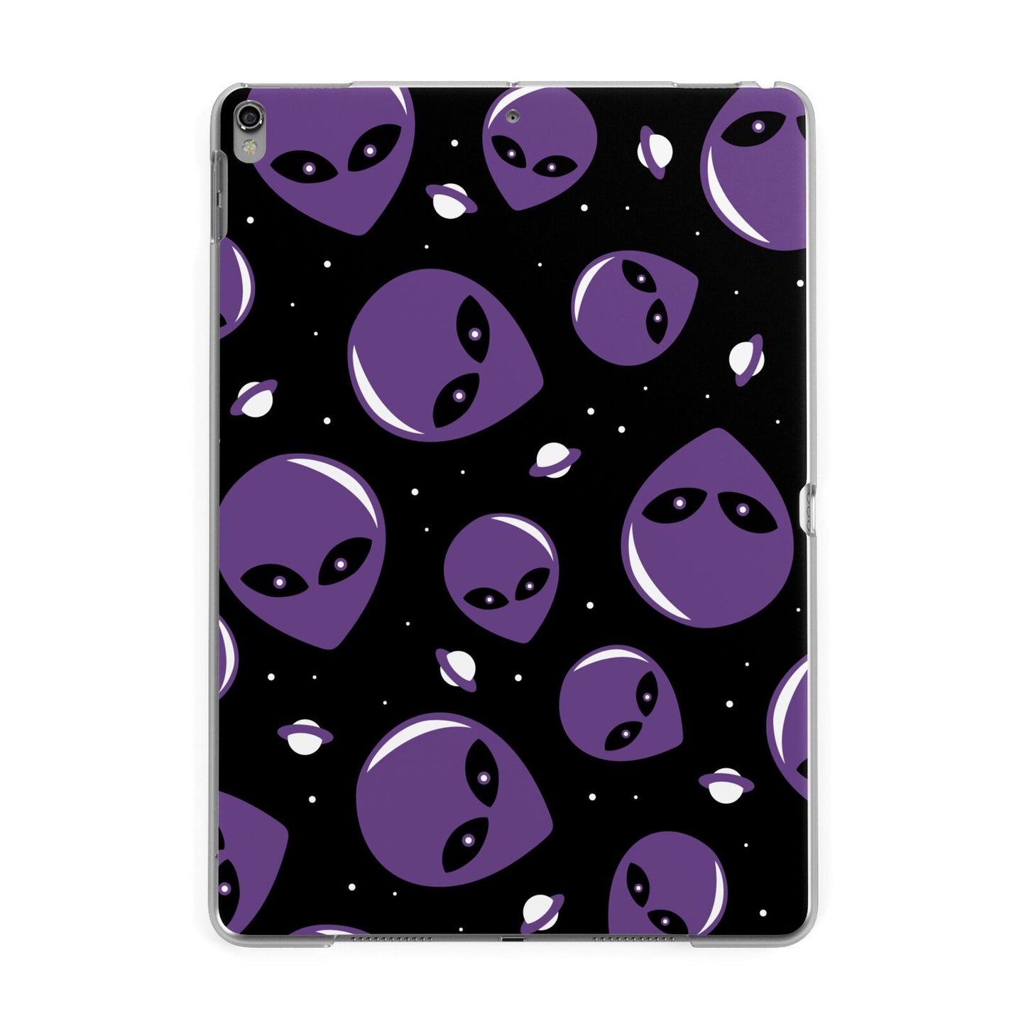 Alien Faces Apple iPad Grey Case