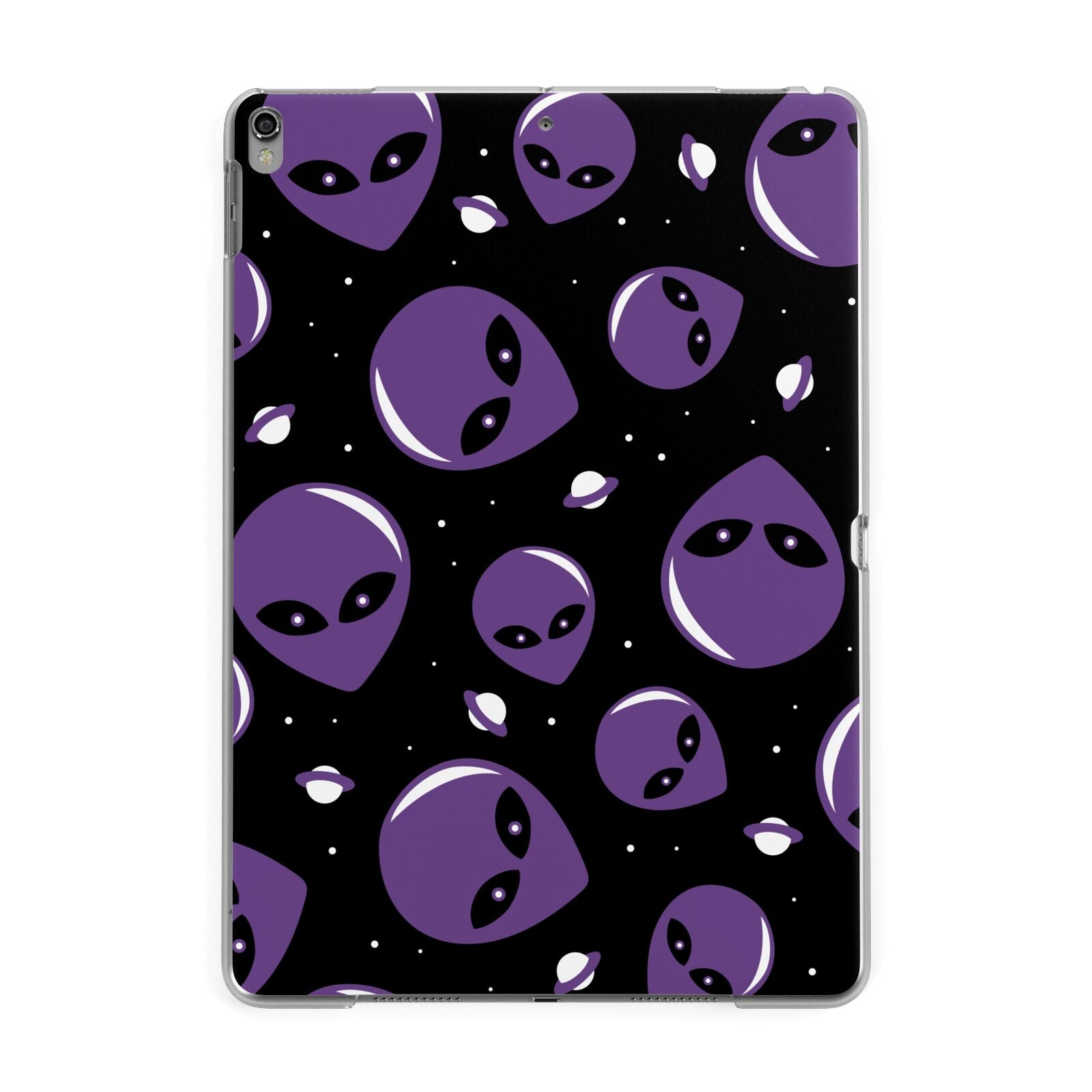 Alien Faces Apple iPad Grey Case