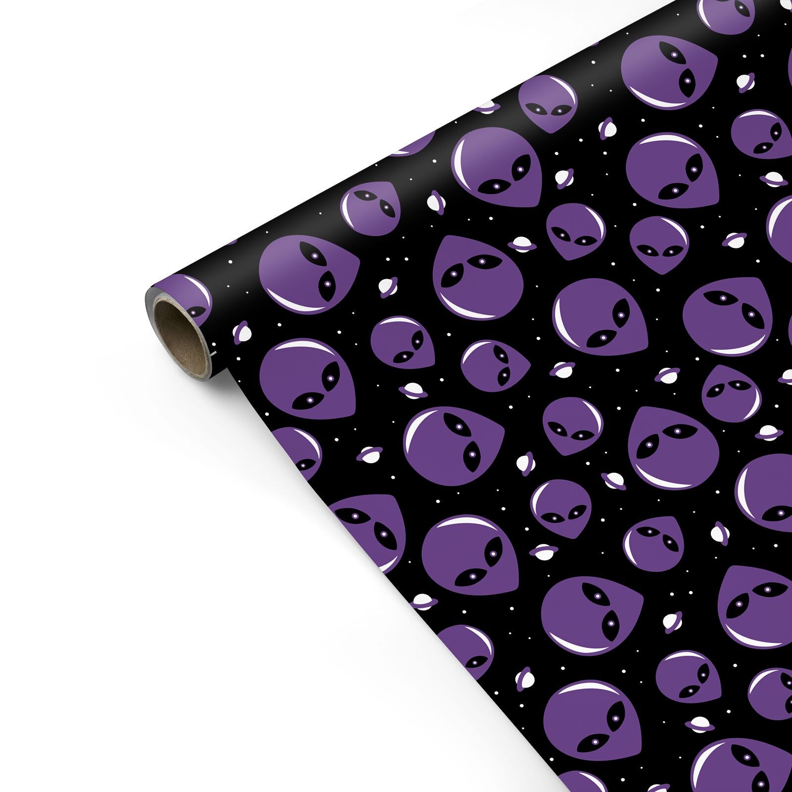 Alien Faces Personalised Gift Wrap