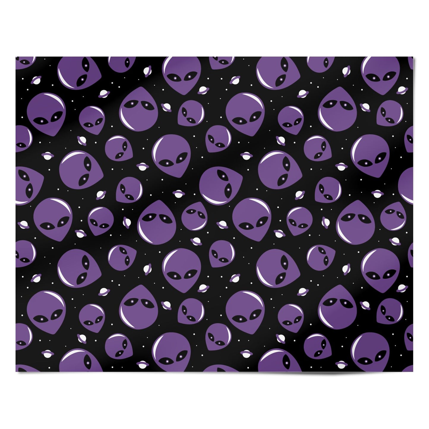 Alien Faces Personalised Wrapping Paper Alternative