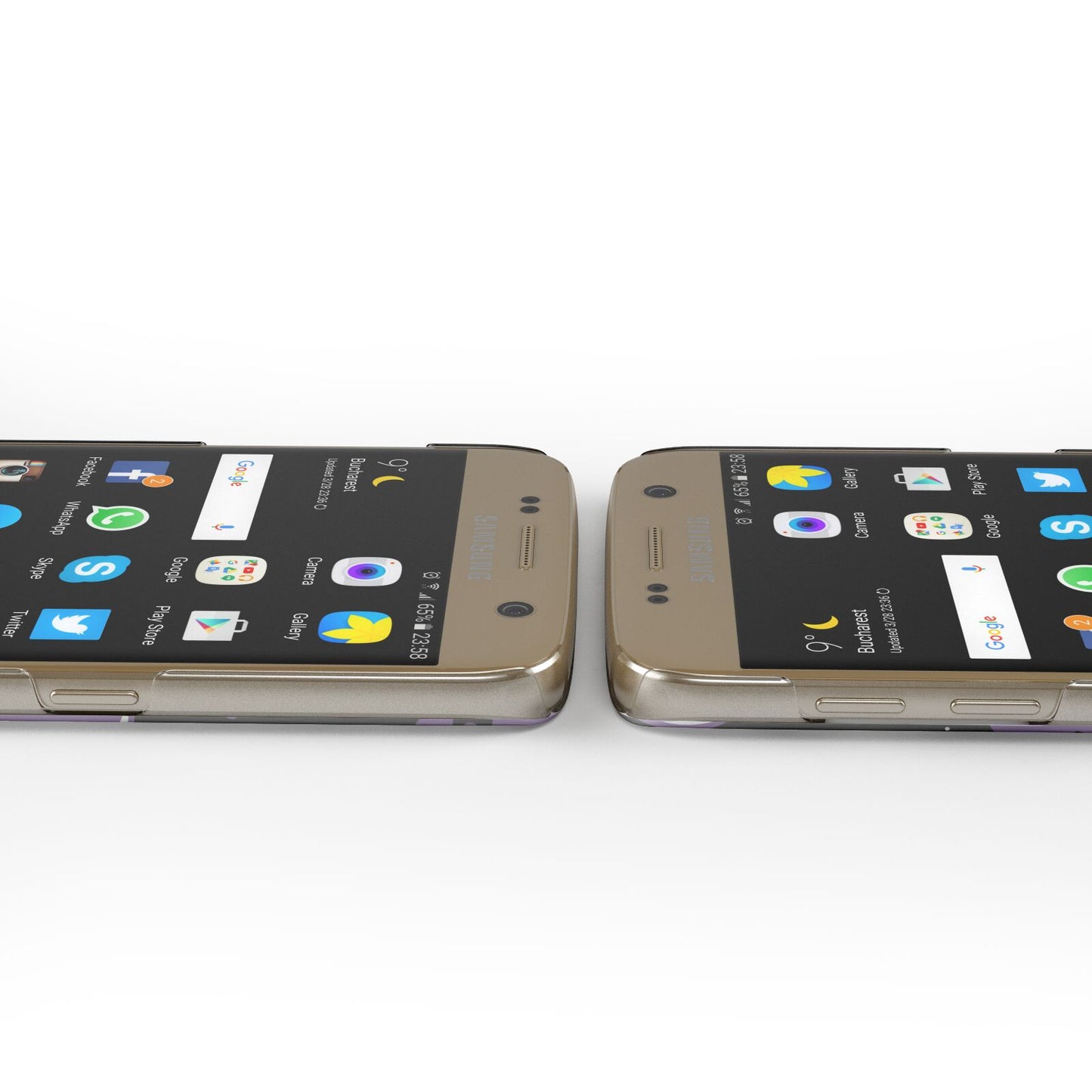 Alien Faces Samsung Galaxy Case Ports Cutout