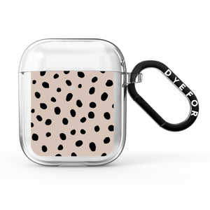 Almond Polka Dot AirPods Case