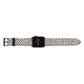 Almond Polka Dot Apple Watch Strap Landscape Image Blue Hardware