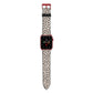 Almond Polka Dot Apple Watch Strap with Red Hardware