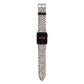 Almond Polka Dot Apple Watch Strap with Silver Hardware