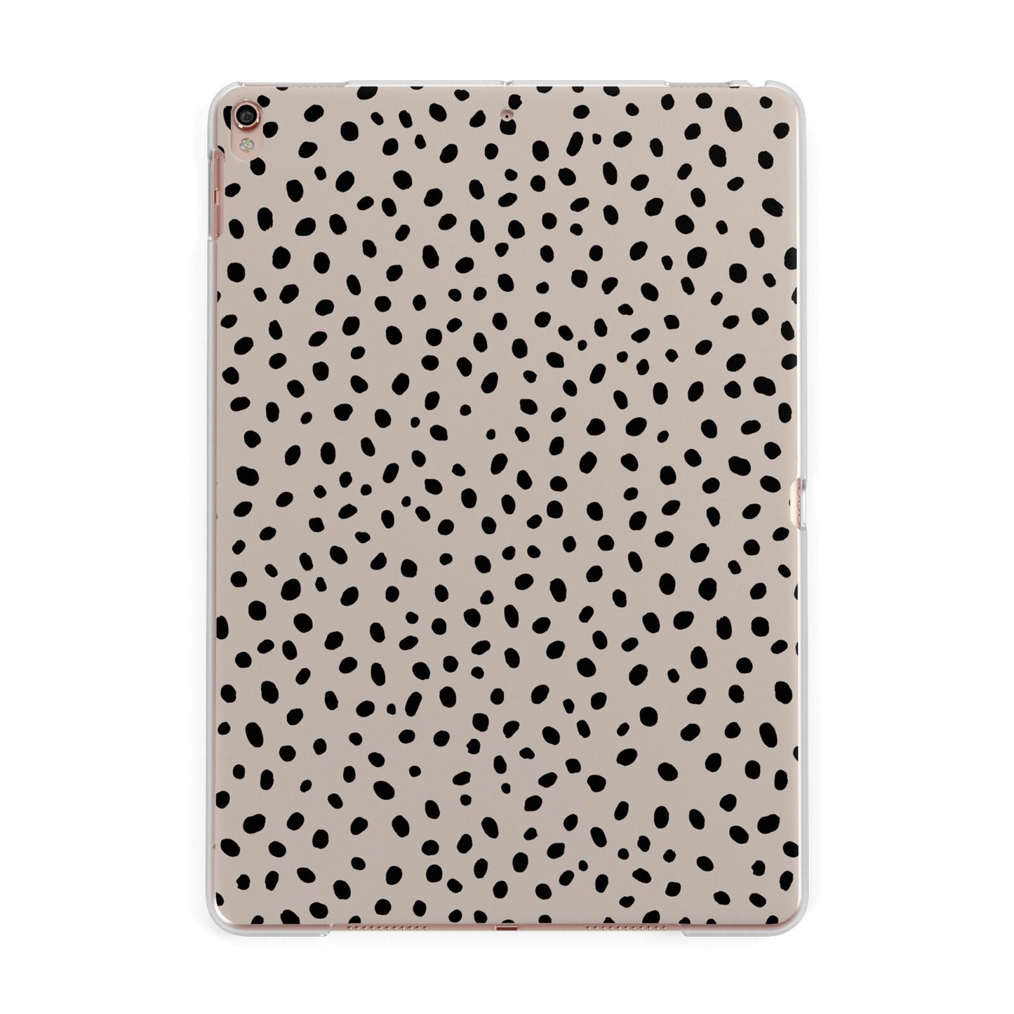 Almond Polka Dot Apple iPad Rose Gold Case