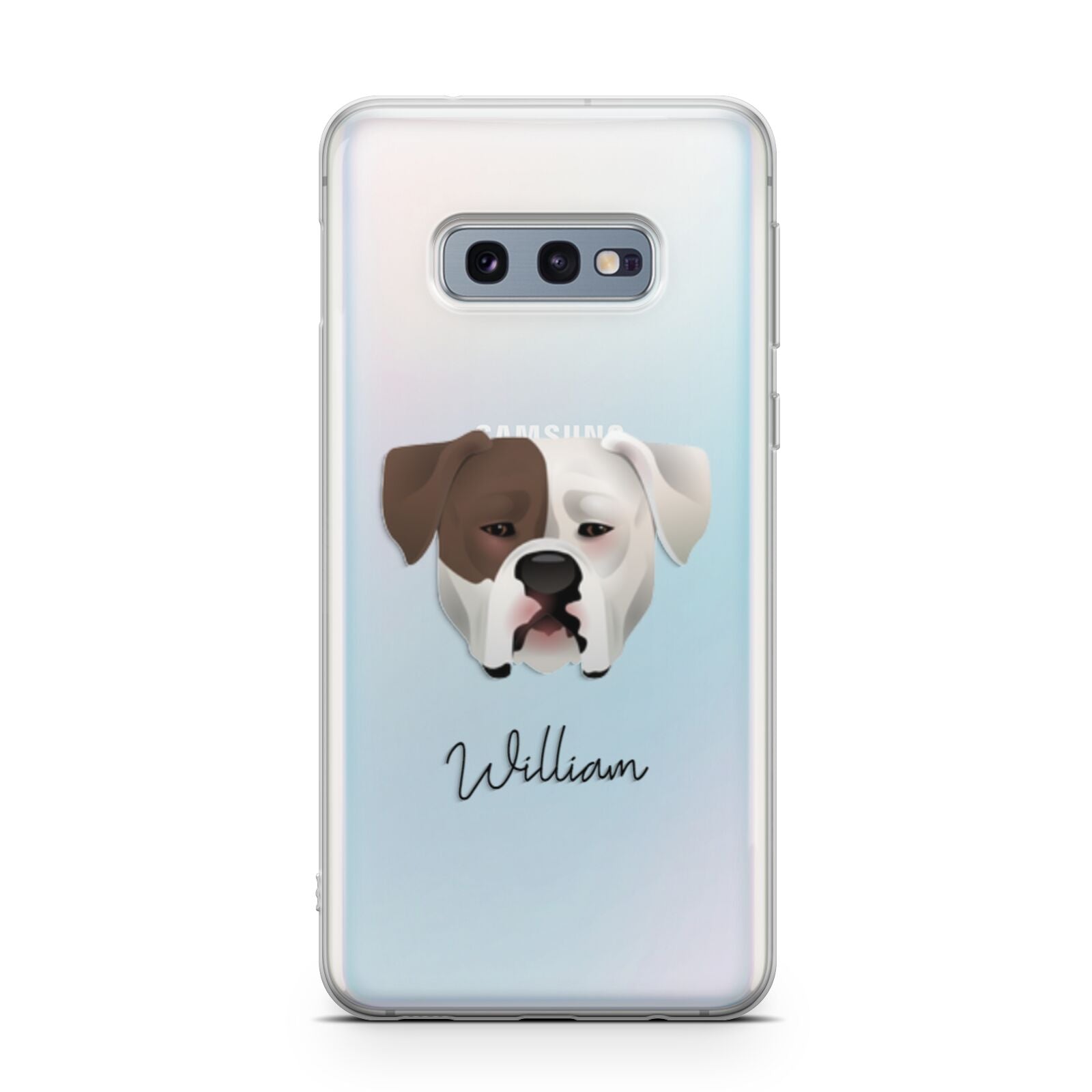 American Bulldog Personalised Samsung Galaxy S10E Case
