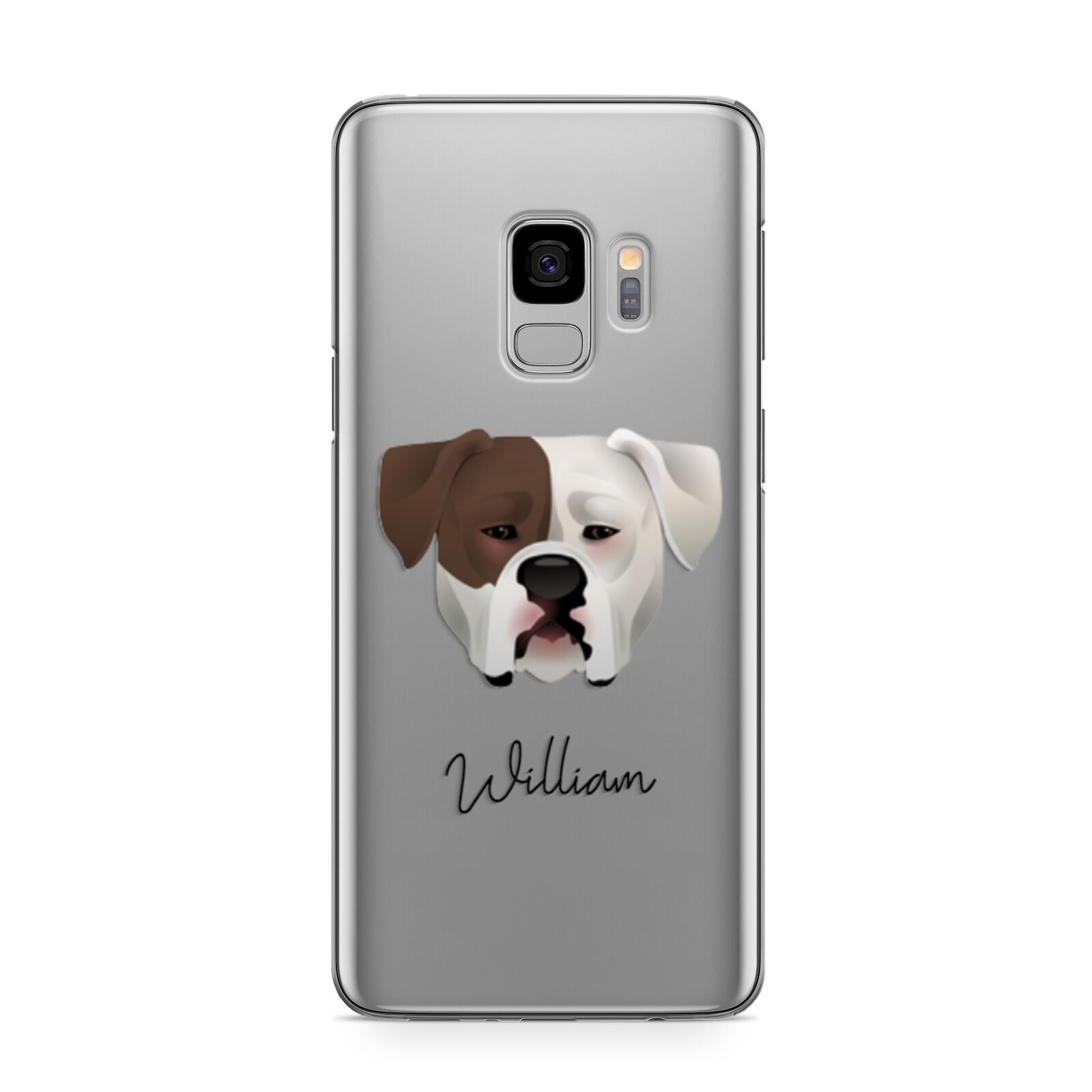 American Bulldog Personalised Samsung Galaxy S9 Case
