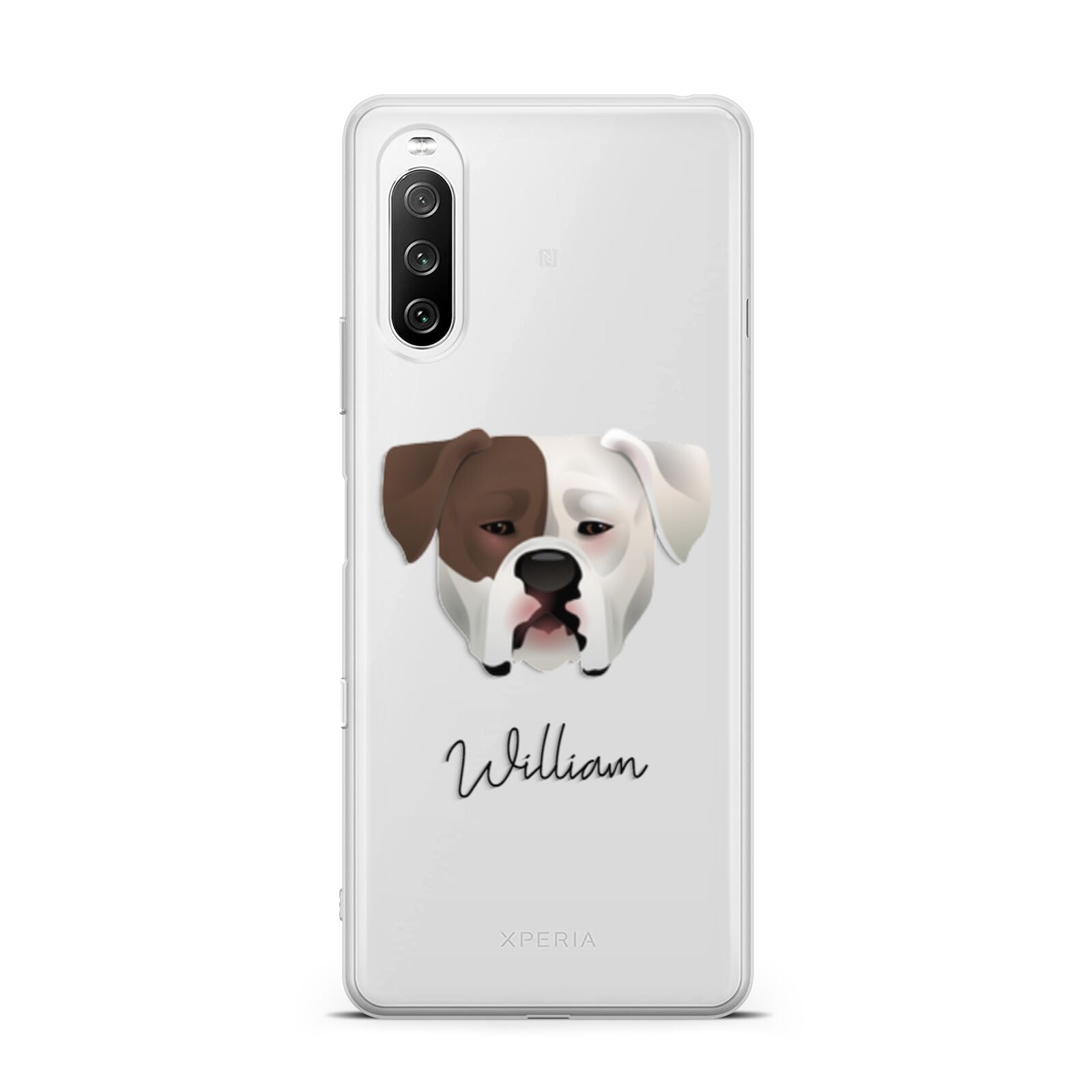 American Bulldog Personalised Sony Xperia 10 III Case