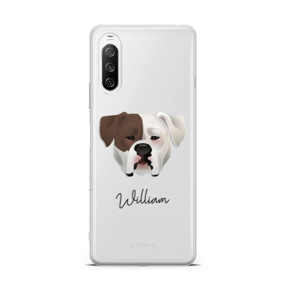 American Bulldog Personalised Sony Xperia 10 III Case