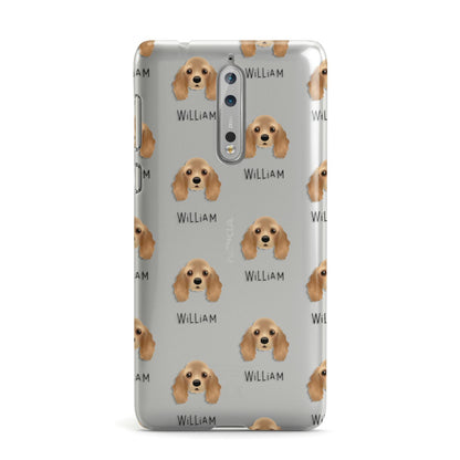 American Cocker Spaniel Icon with Name Nokia Case