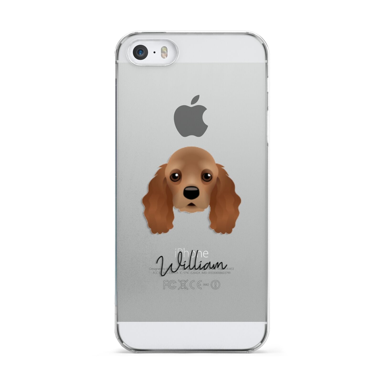 American Cocker Spaniel Personalised Apple iPhone 5 Case