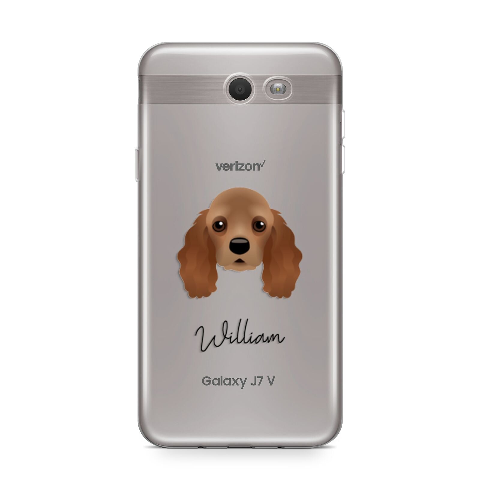 American Cocker Spaniel Personalised Samsung Galaxy J7 2017 Case