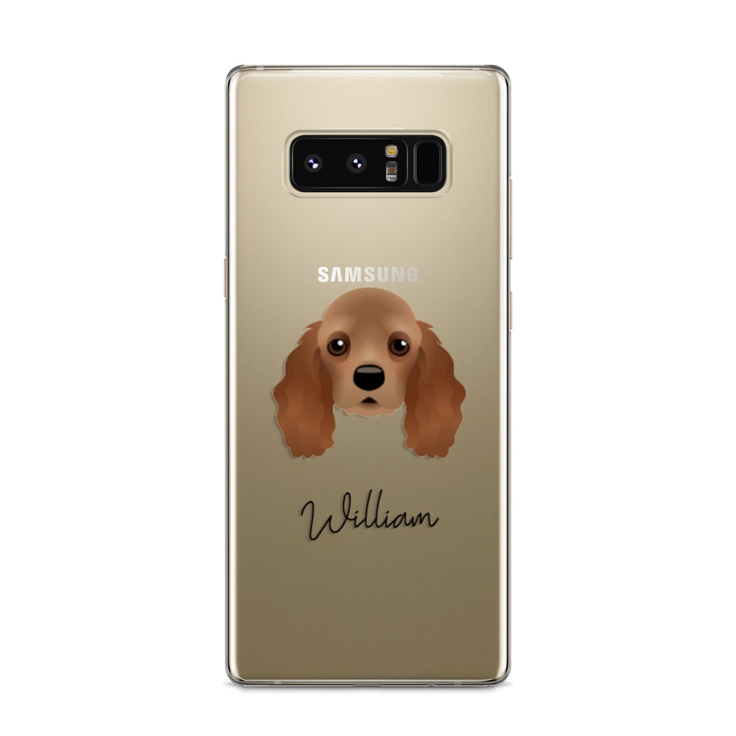 American Cocker Spaniel Personalised Samsung Galaxy S8 Case