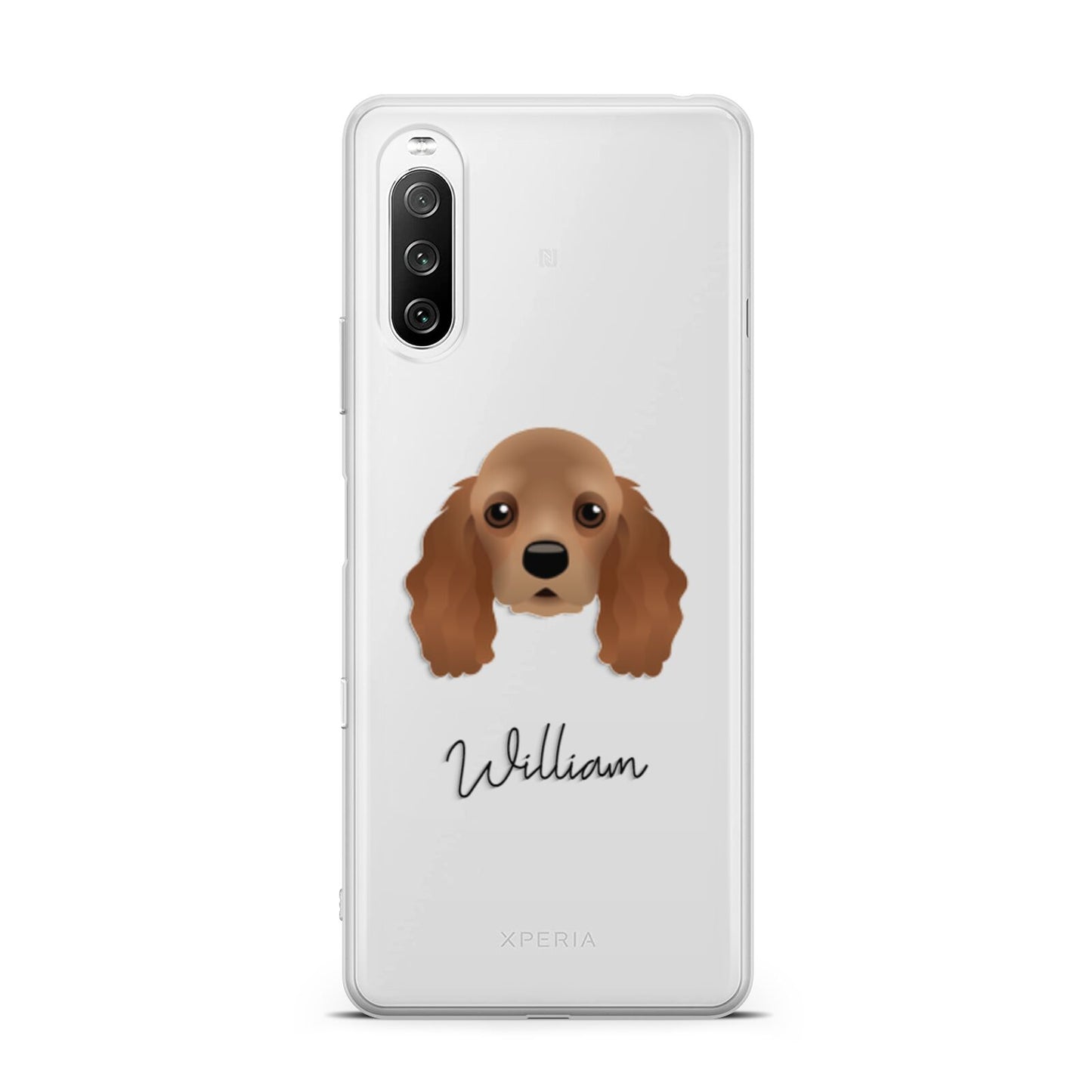 American Cocker Spaniel Personalised Sony Xperia 10 III Case