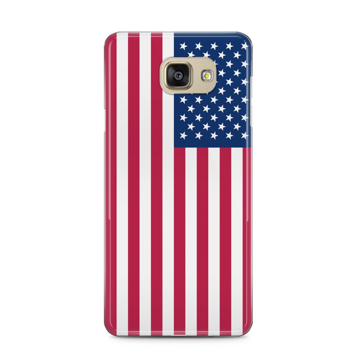 American Flag Samsung Galaxy A5 2016 Case on gold phone