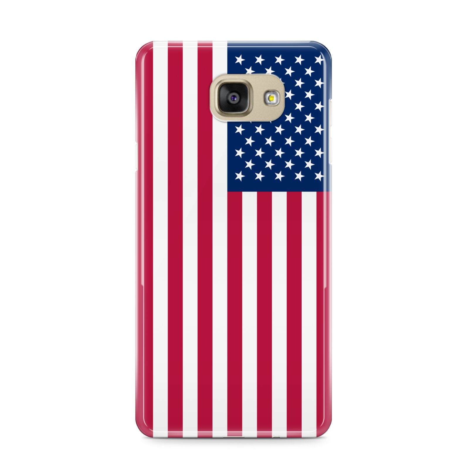 American Flag Samsung Galaxy A9 2016 Case on gold phone