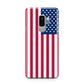American Flag Samsung Galaxy S9 Plus Case on Silver phone