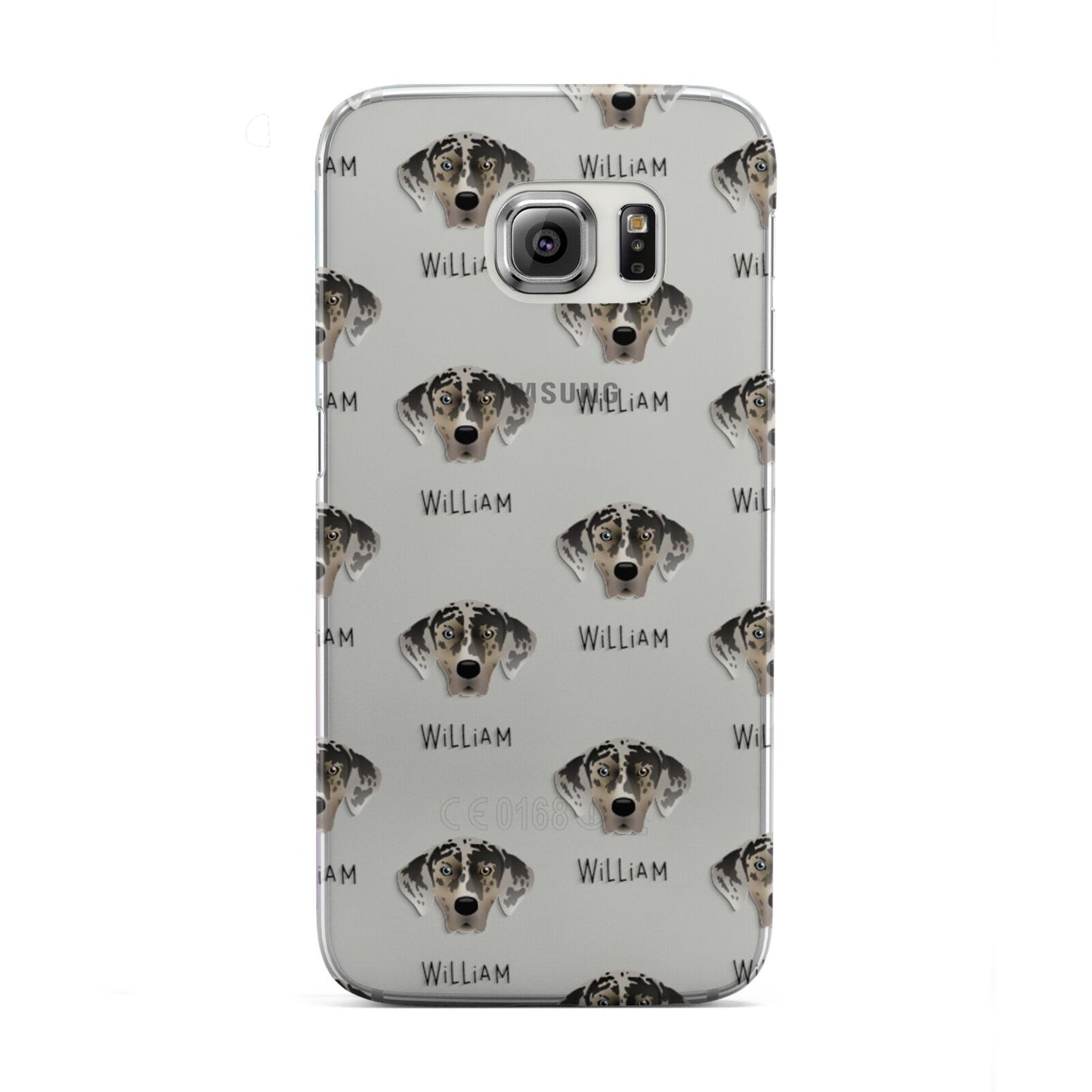 American Leopard Hound Icon with Name Samsung Galaxy S6 Edge Case