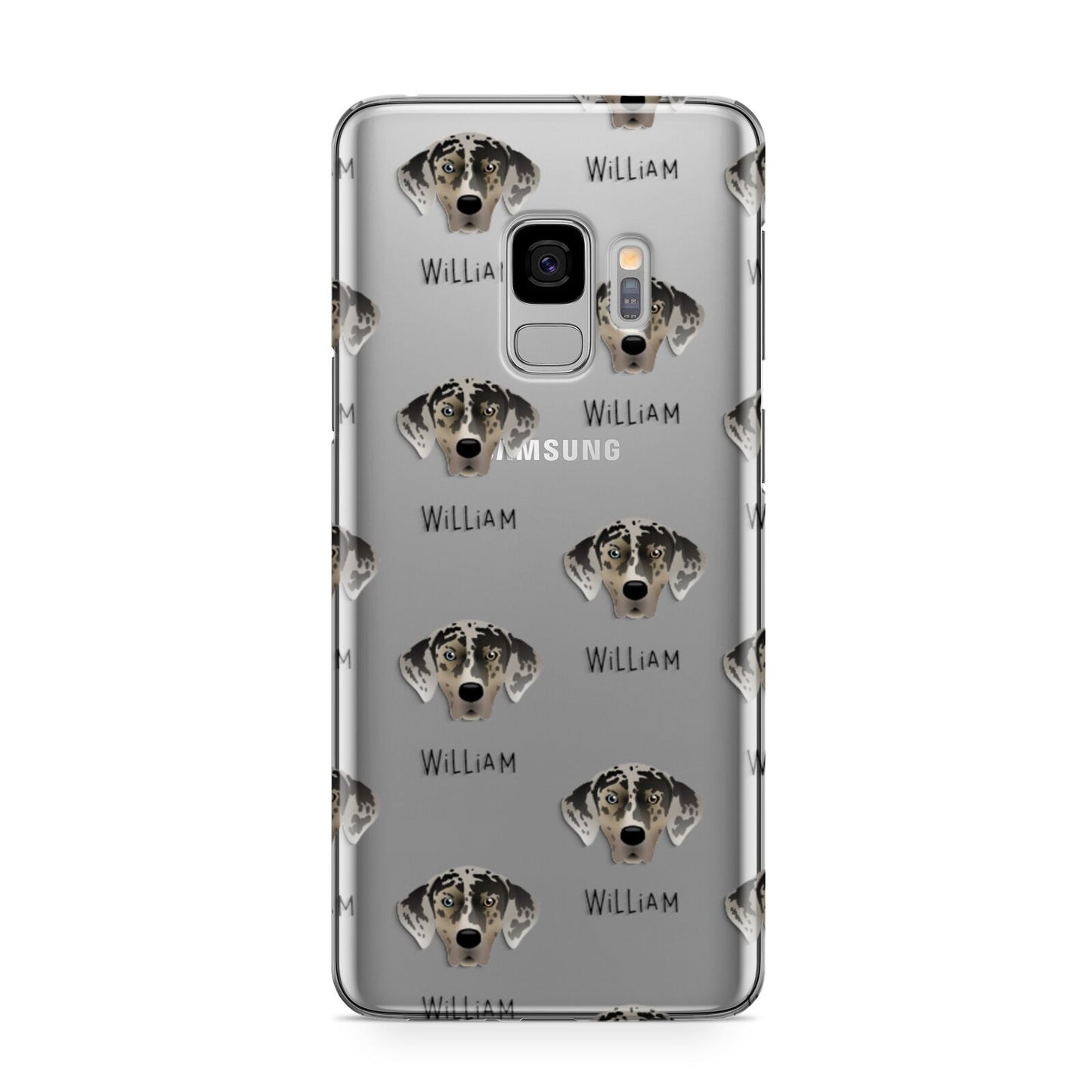 American Leopard Hound Icon with Name Samsung Galaxy S9 Case