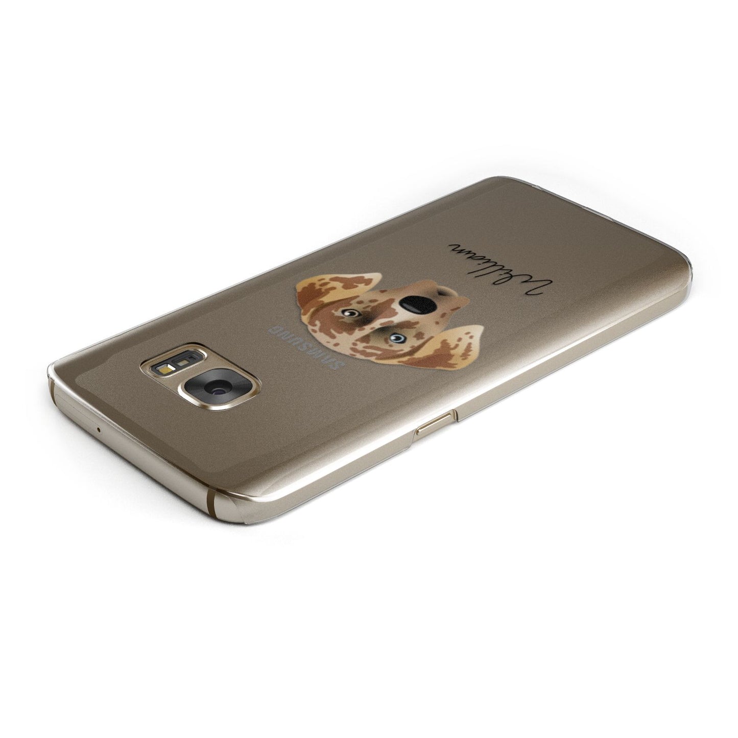 American Leopard Hound Personalised Samsung Galaxy Case Top Cutout