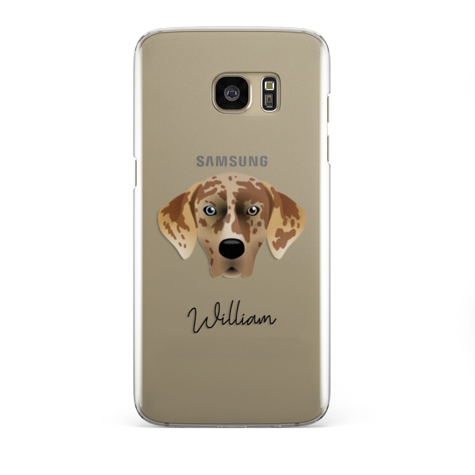 American Leopard Hound Personalised Samsung Galaxy S7 Edge Case